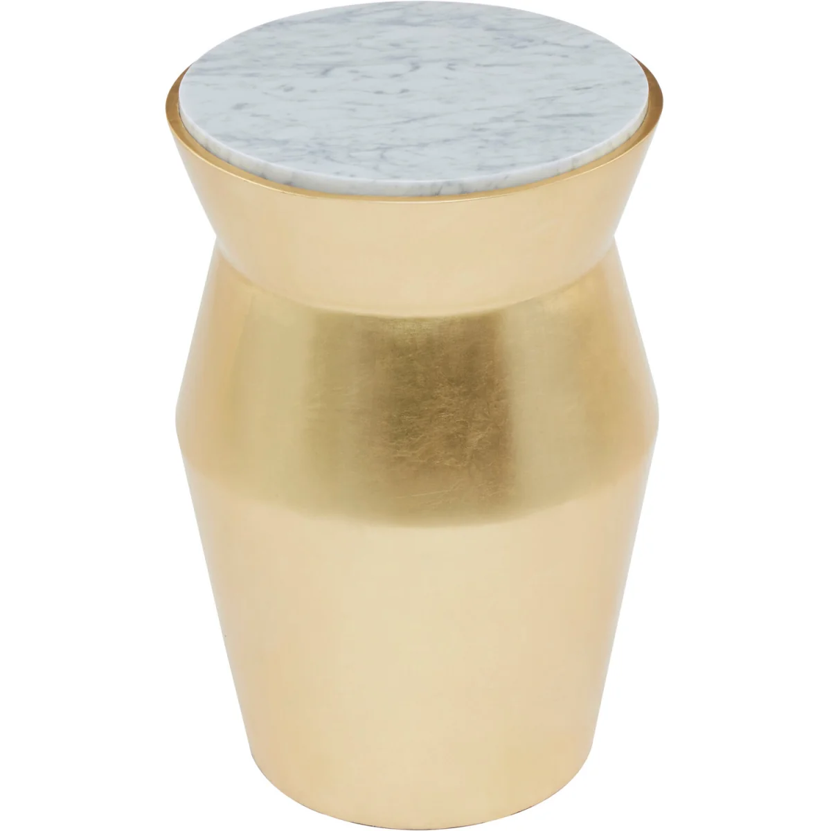 Lino Large Gold Drum Side Table - Gold – image 3