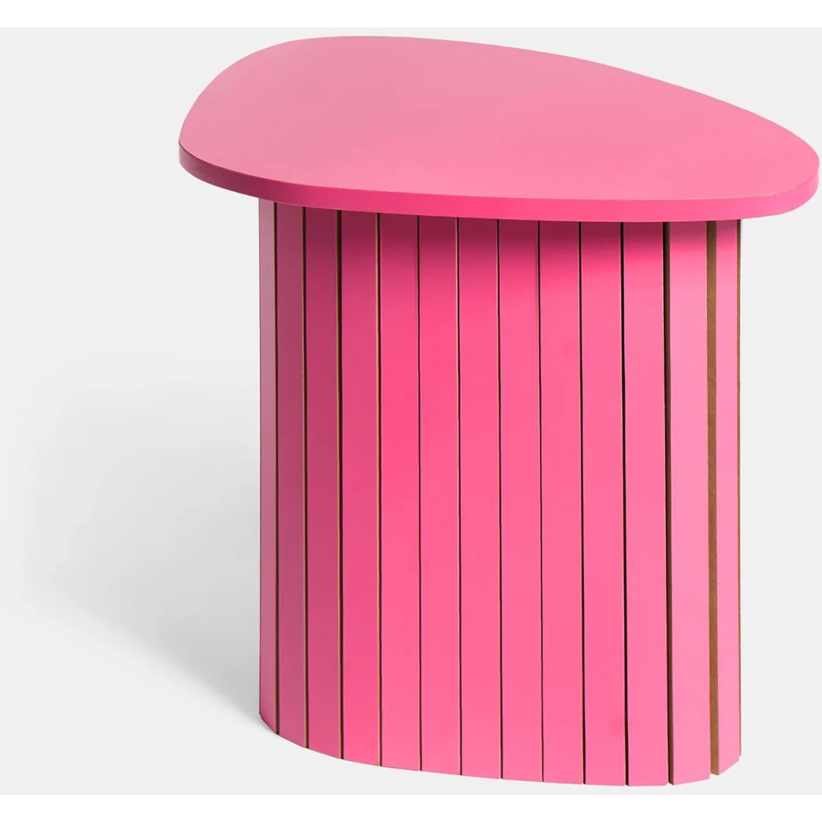 Madison Ribbed Side Table - Hot Pink – image 4