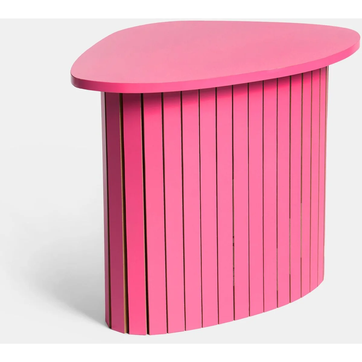 Madison Ribbed Side Table - Hot Pink – image 5