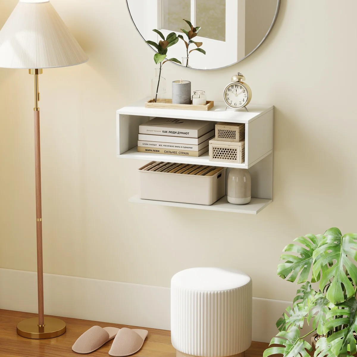 Set of 2 Small Hanging Side End Table – image 7