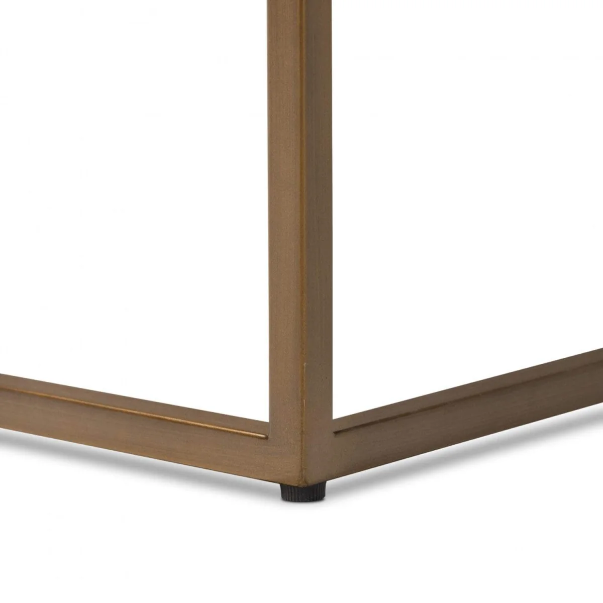 Mandalo Taupe Shagreen Side Table One Drawer Brushed Brass Frame - Neutral – image 7