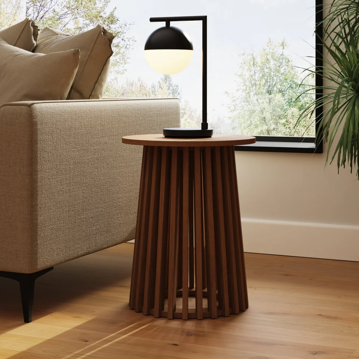 Kaleb Side Table - Walnut – image 1