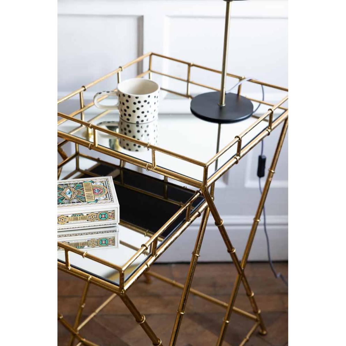 Gold Bamboo Design Nest Of Tables – image 2