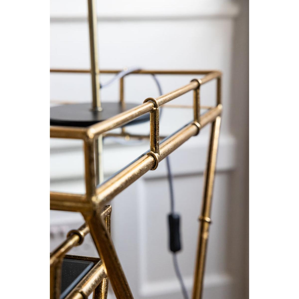 Gold Bamboo Design Nest Of Tables – image 3