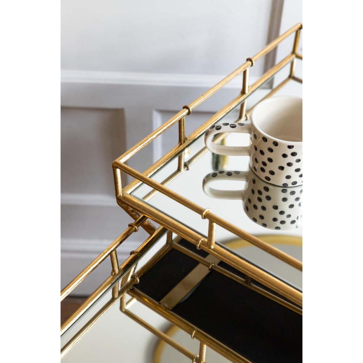 Gold Bamboo Design Nest Of Tables – image 4