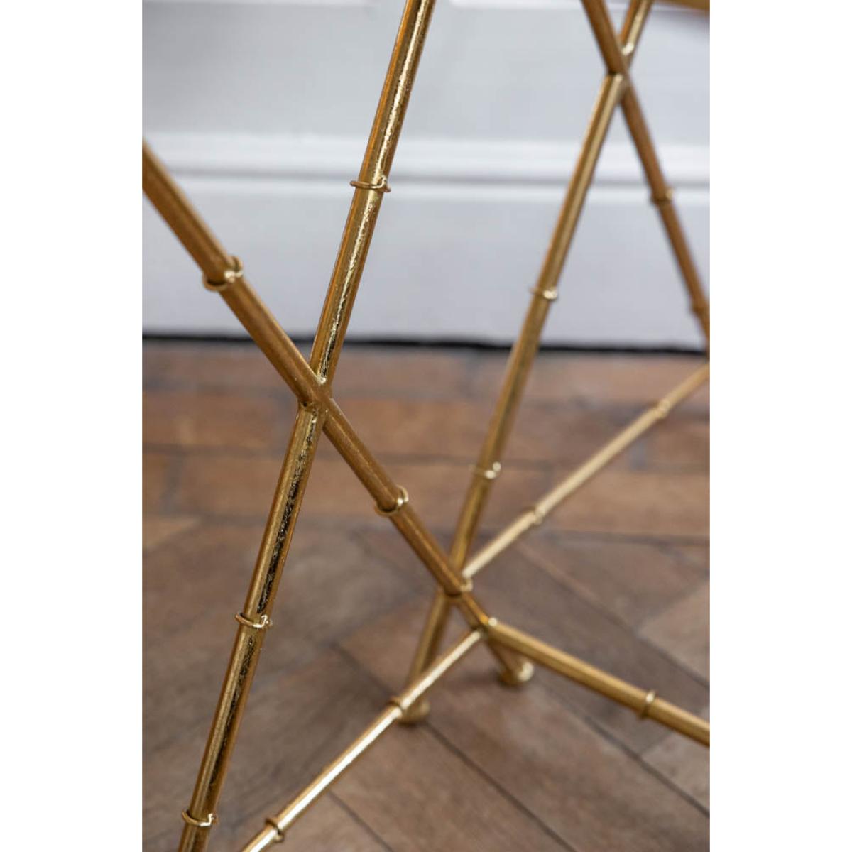 Gold Bamboo Design Nest Of Tables – image 5