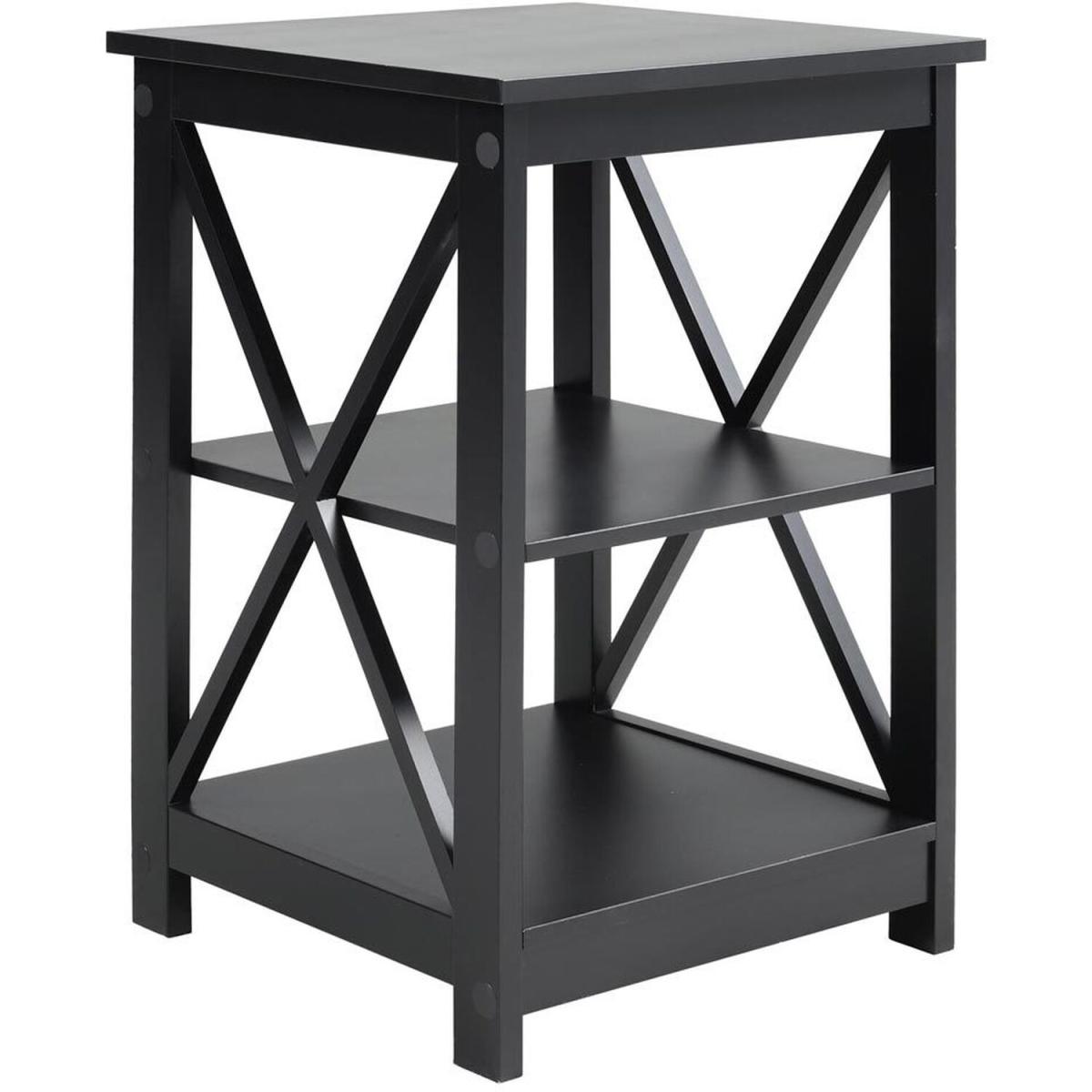 3 Layer Storage End Table - Black – image 5