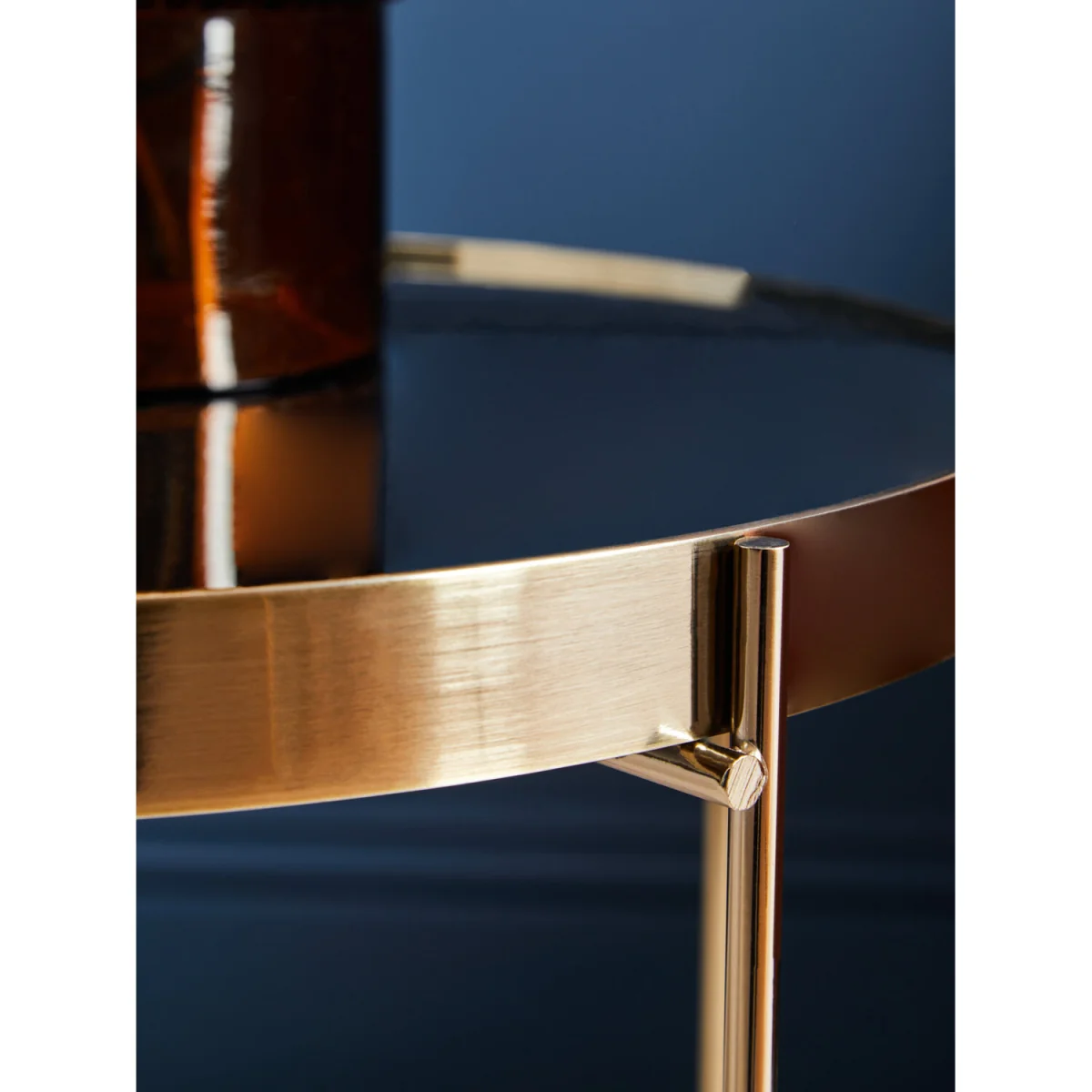 Allure Black Mirror Low Side Table - Copper – image 4