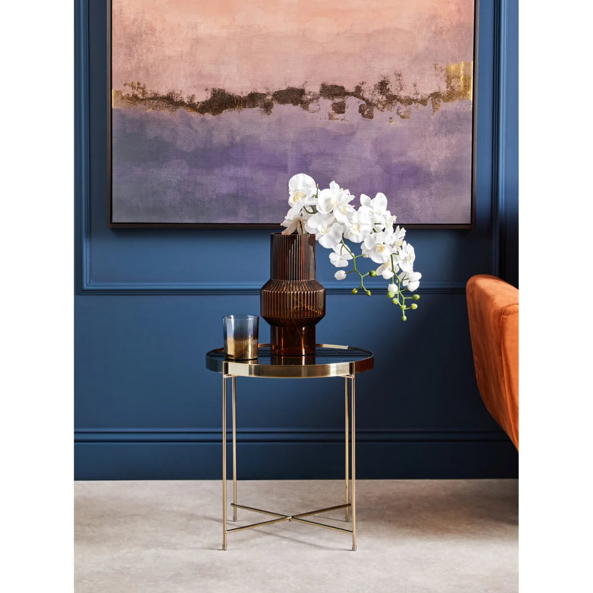 Allure Black Mirror Low Side Table - Copper – image 6