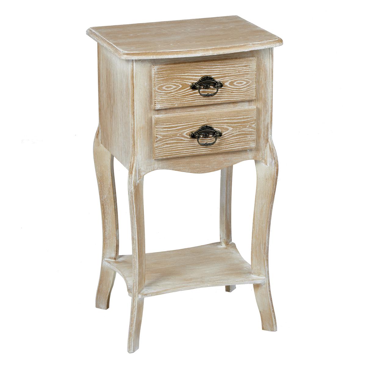 Provence Two Drawer Side Table – image 2