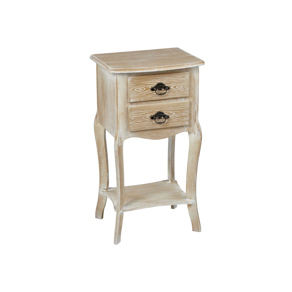 Provence Two Drawer Side Table – image 1