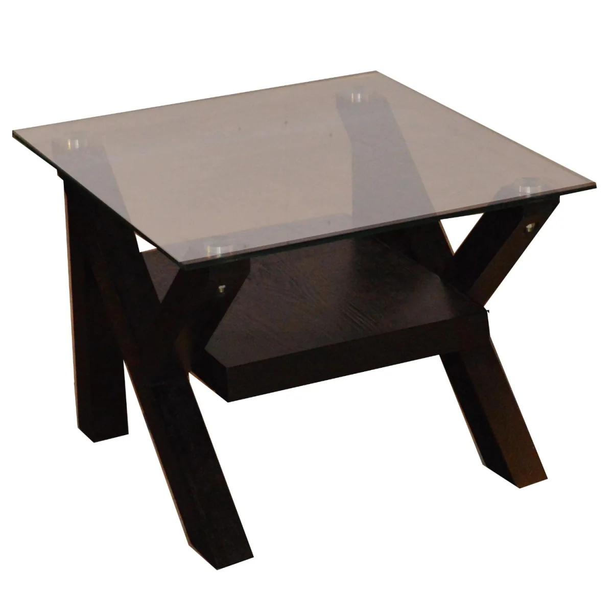Classic Cross Black Oak Side Table - Oak – image 2