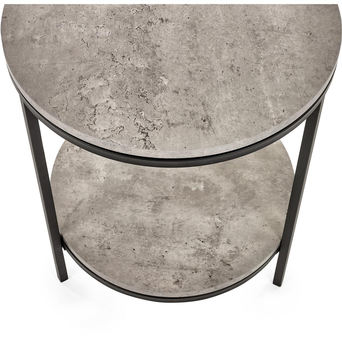 Staten Lamp Table - Concrete and Black – image 2