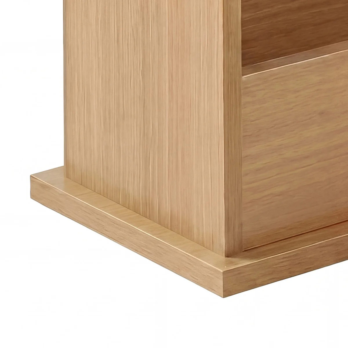 Side Table Slim Storage Magazine Rack Sofa End Table Small Space - Brown – image 3