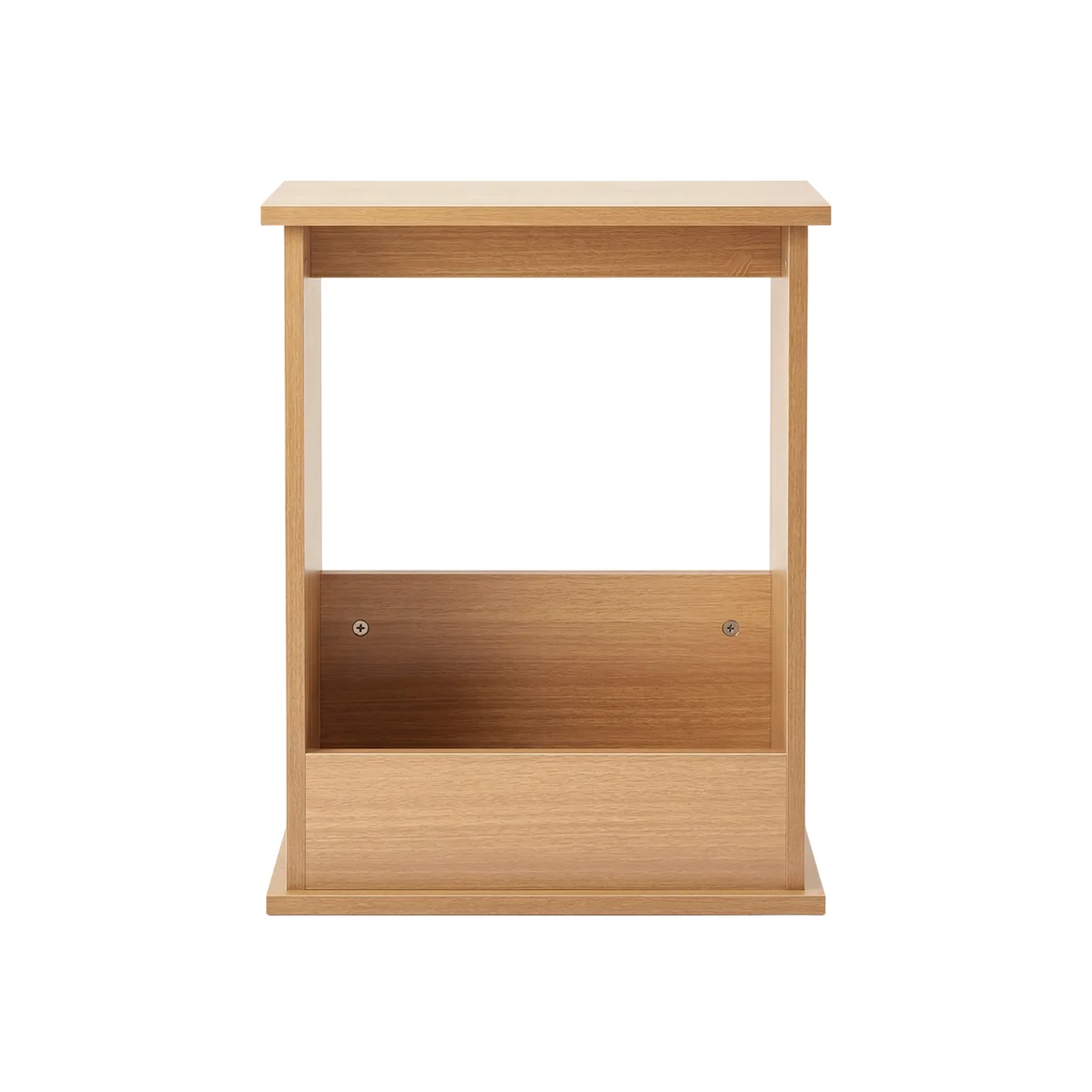 Side Table Slim Storage Magazine Rack Sofa End Table Small Space - Brown – image 1