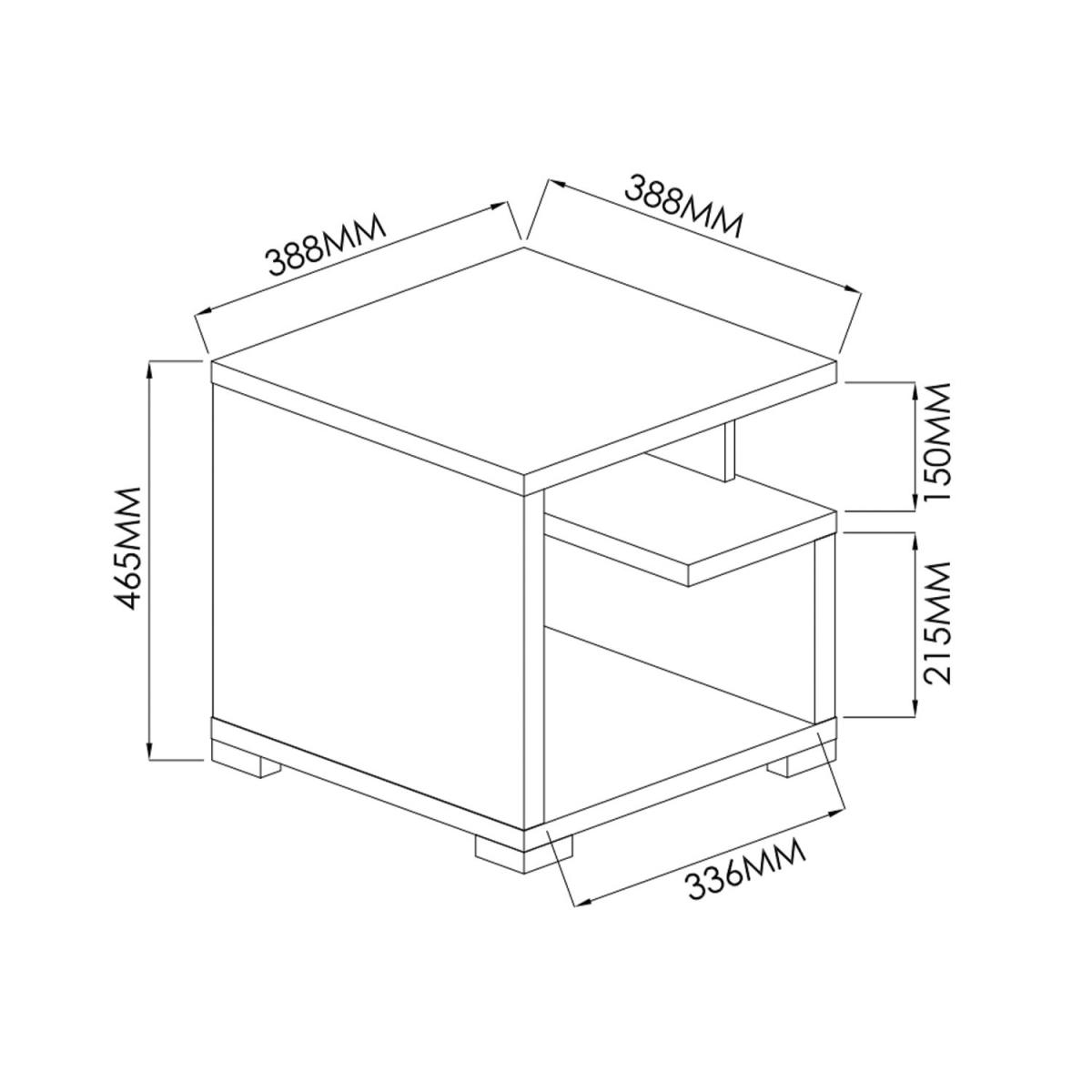 Apollo Side Table - Oak – image 3