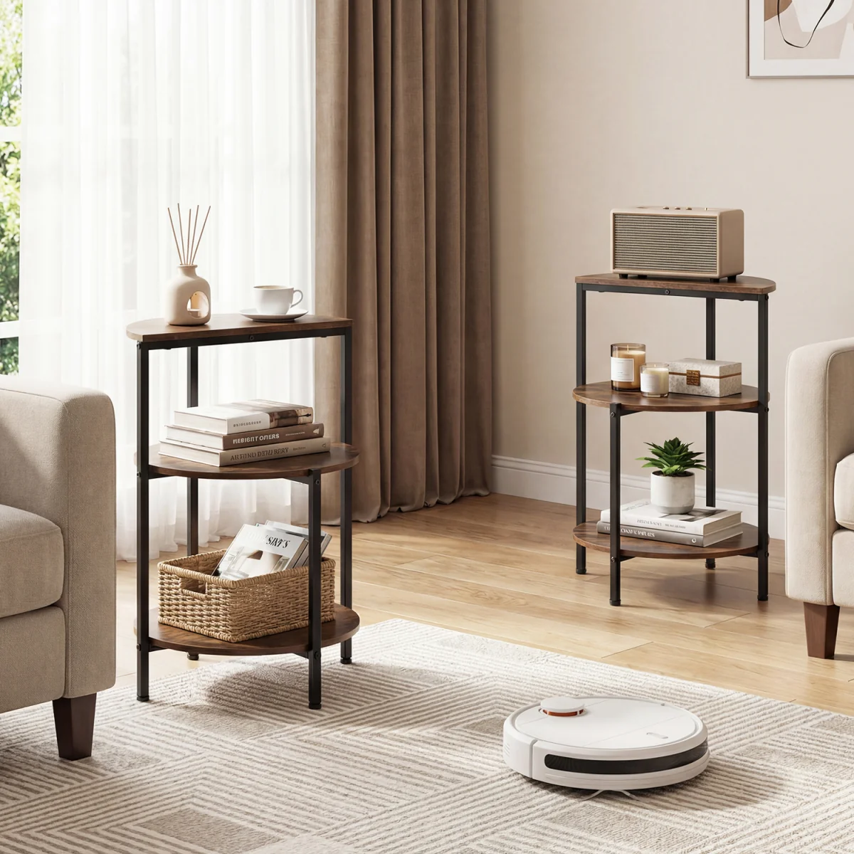 3-Tier Industrial End Table – image 9