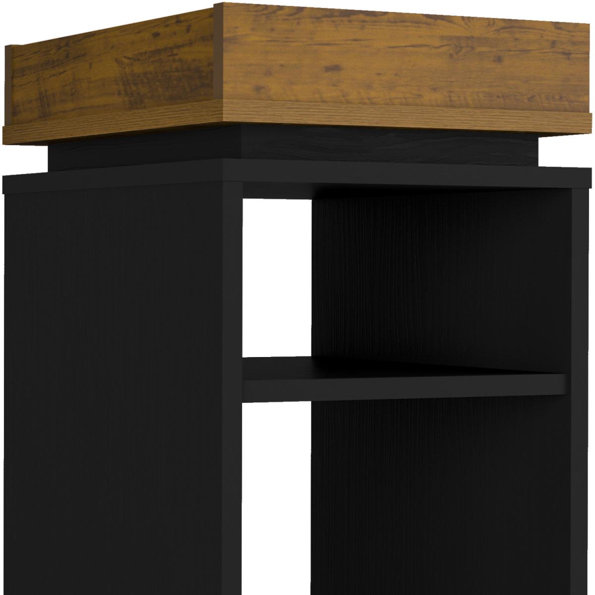 Naples Storage Side Table - Black Pine Effect - Black Pine – image 2
