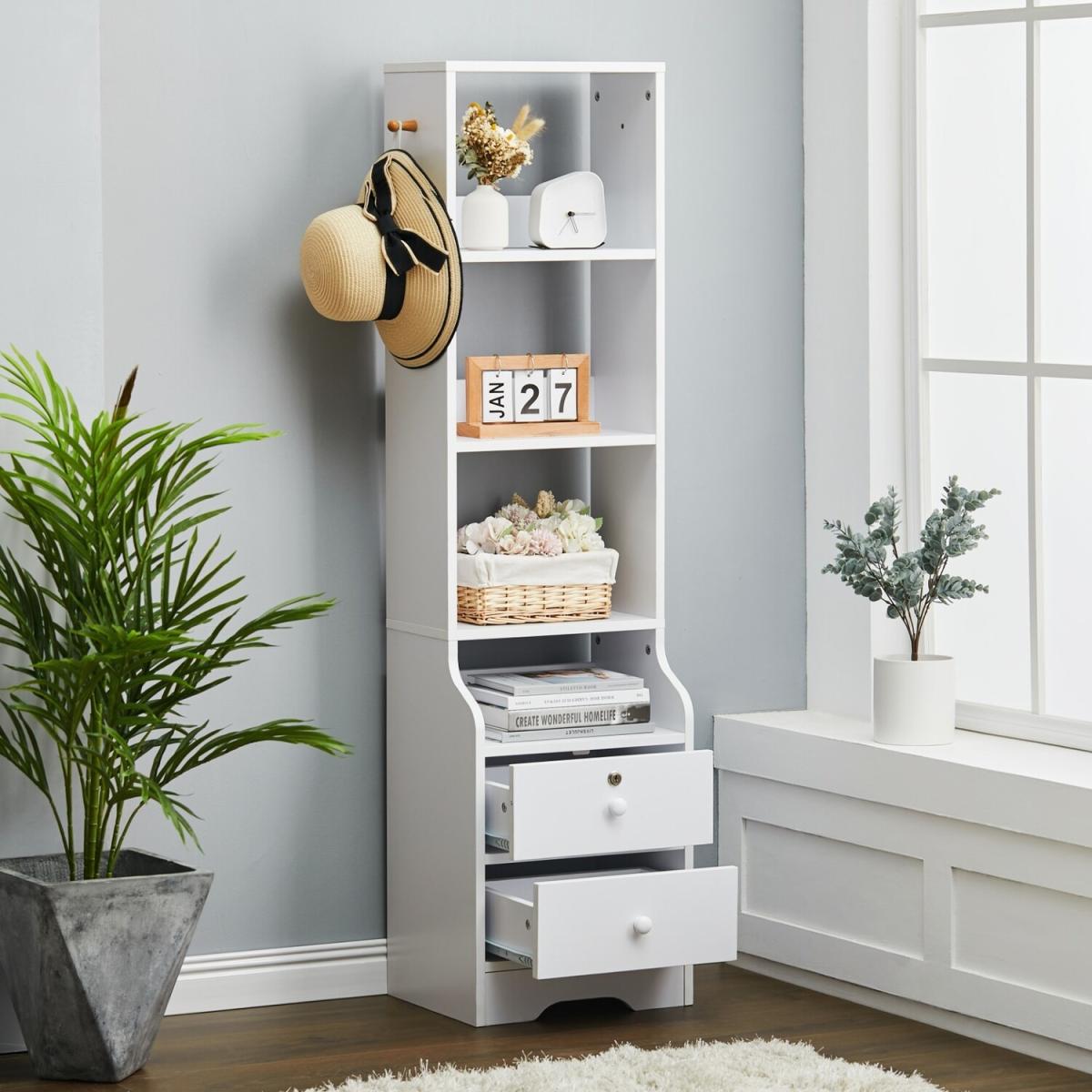 Side Table for Small Spaces - White / 37cm / 142cm – image 2