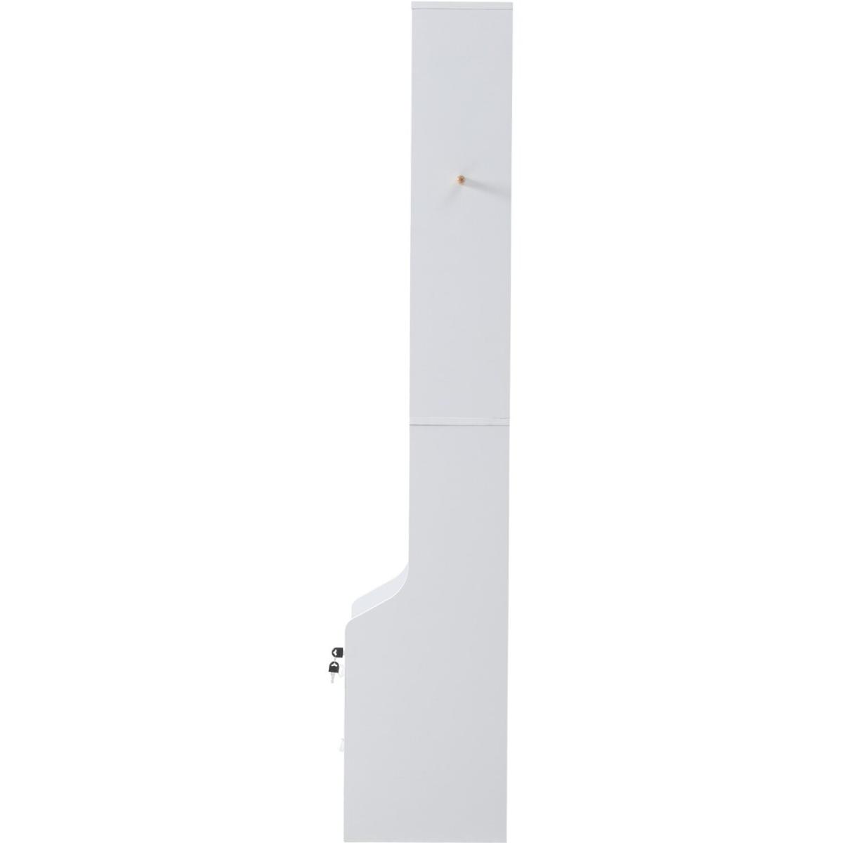Side Table for Small Spaces - White / 37cm / 142cm – image 16