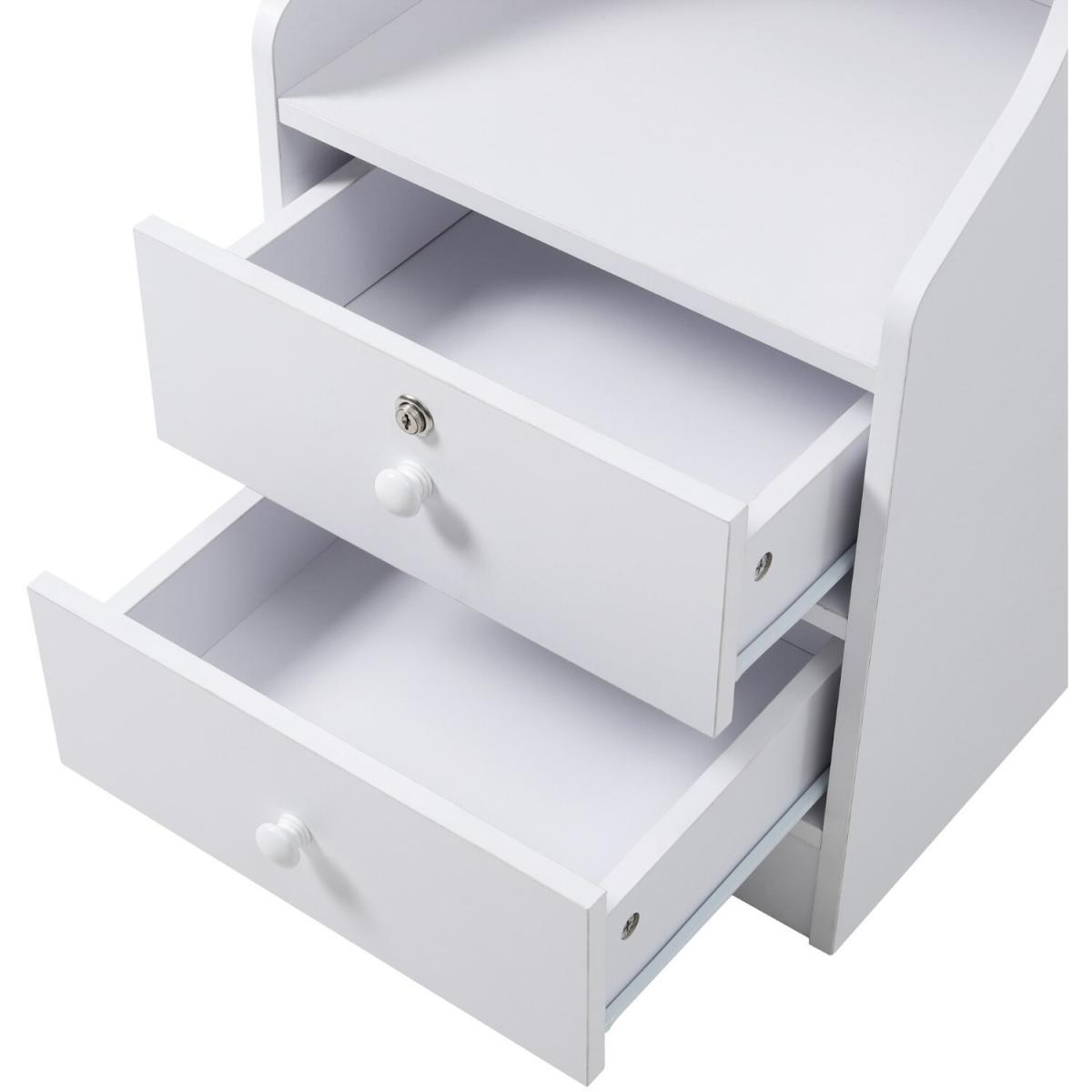 Side Table for Small Spaces - White / 37cm / 142cm – image 17
