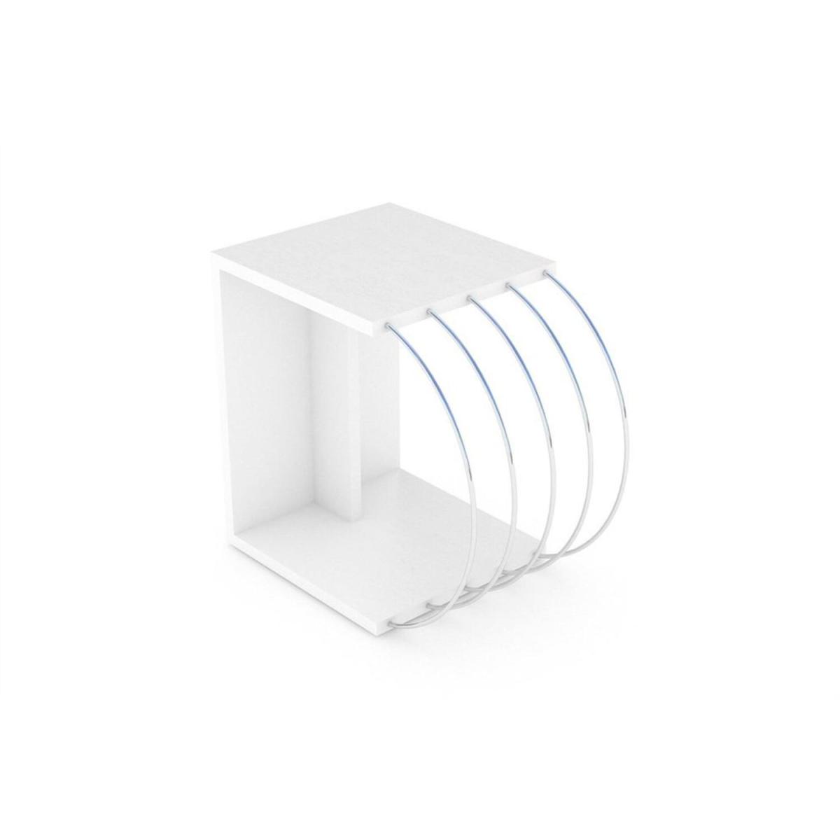 Case Side Table White and Chrome - White & Chrome – image 3