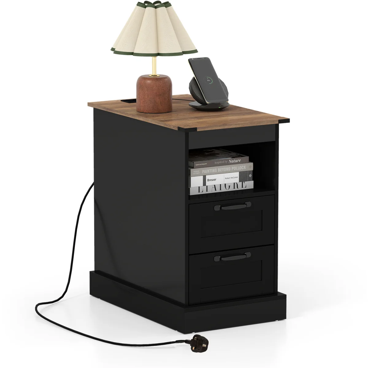 Narrow Side Table with Open Shelf – image 2