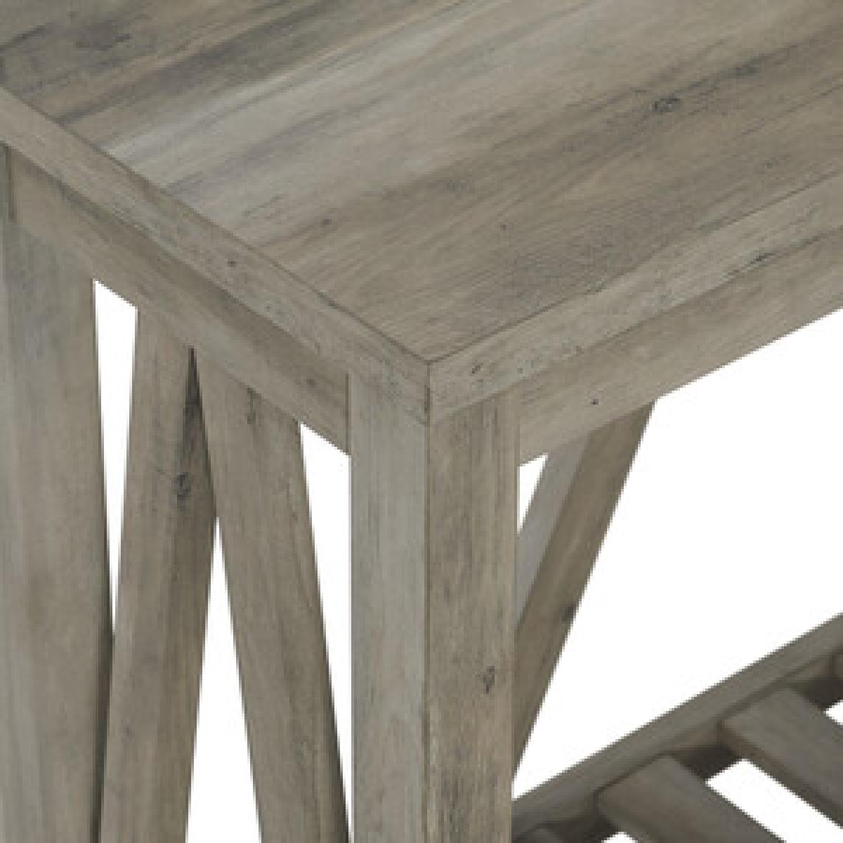 Ohara Rustic Entryway Table - Dark Walnut & White Oak – image 7