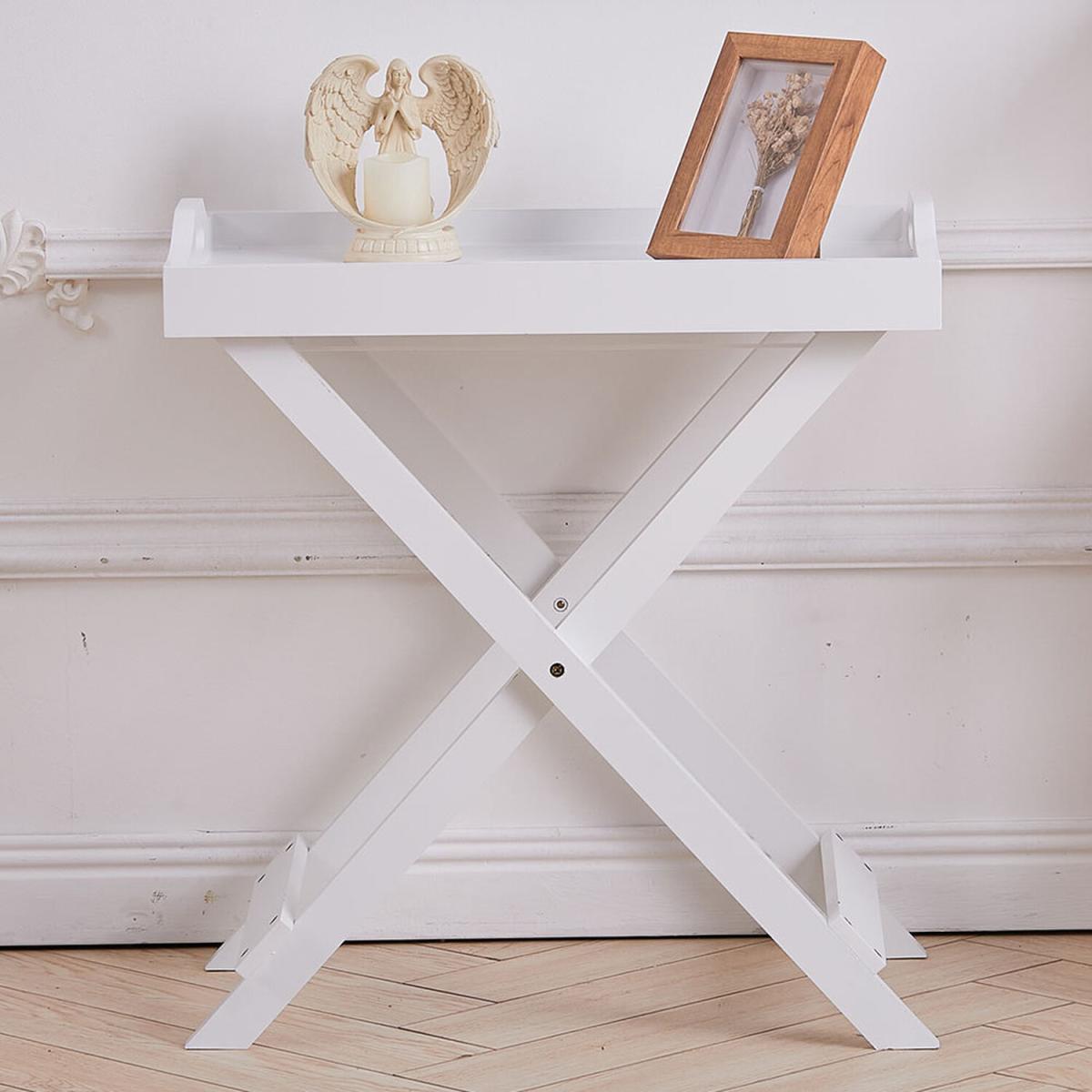 Folding Serving Desk - White – image 2