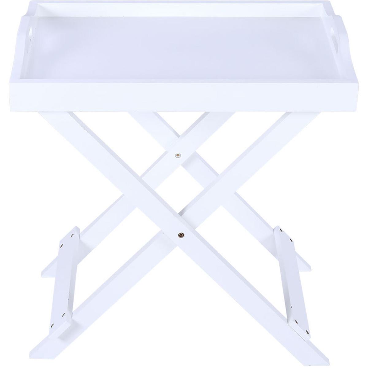 Folding Serving Desk - White – image 3