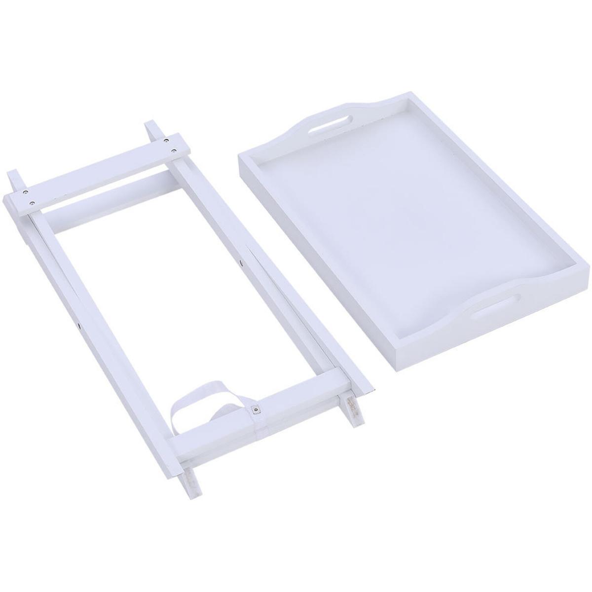 Folding Serving Desk - White – image 6
