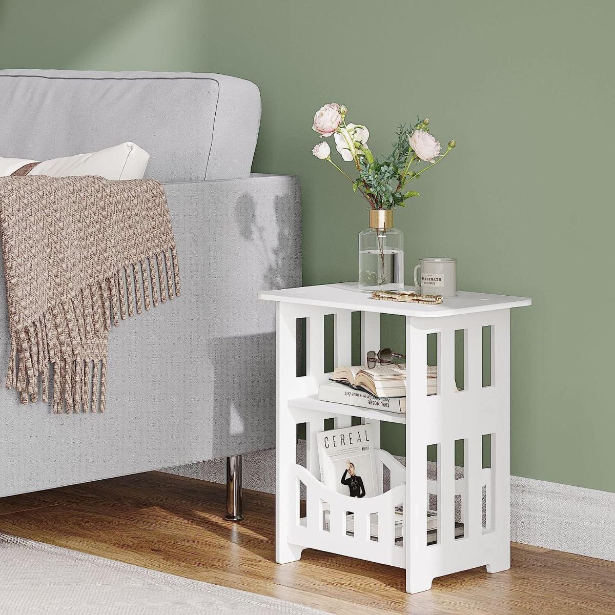 Beside End Side Table - White – image 2