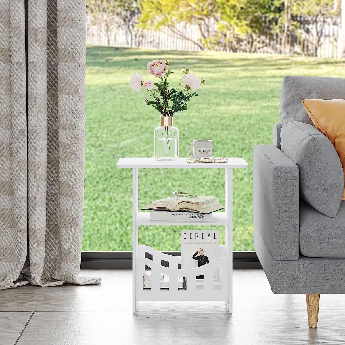 Beside End Side Table - White – image 6