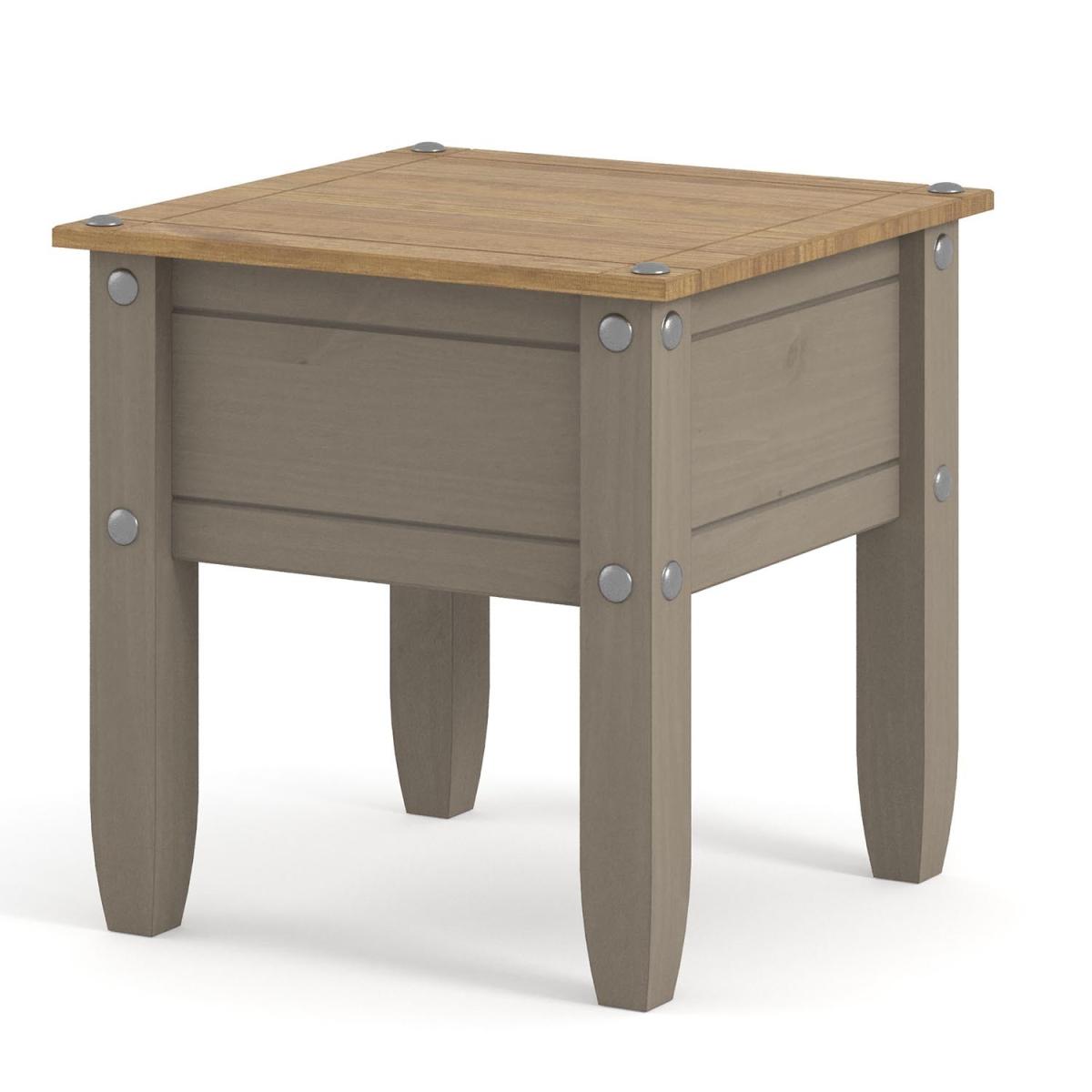 Corona Grey Washed Lamp Table - Grey wash – image 2