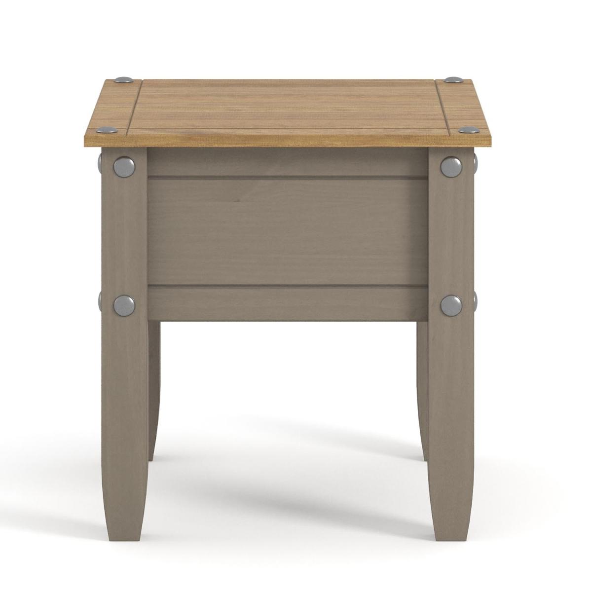 Corona Grey Washed Lamp Table - Grey wash – image 3