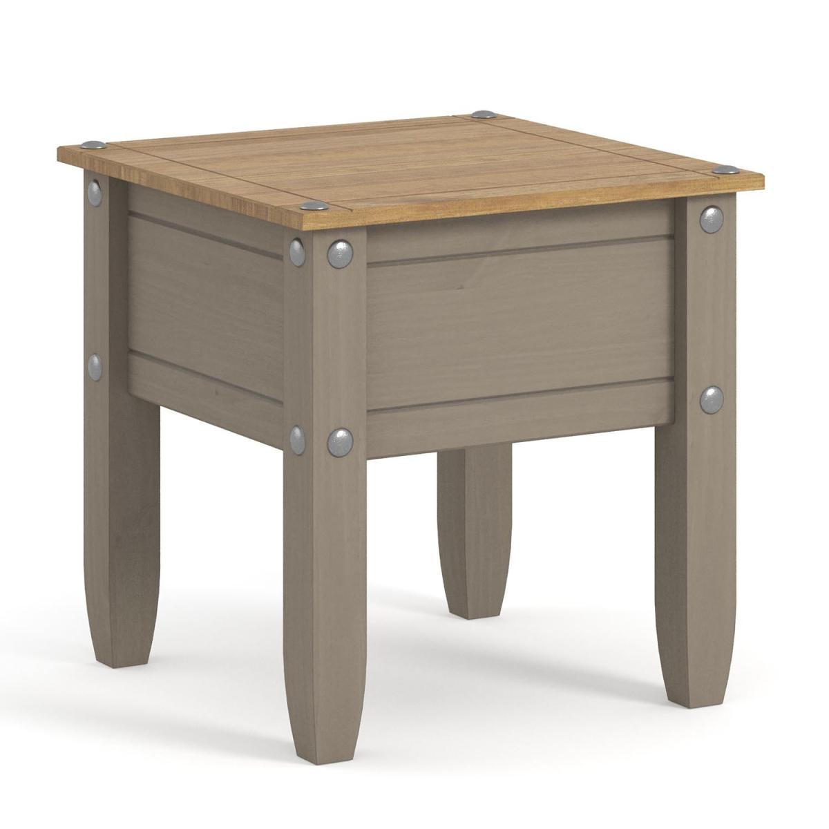 Corona Grey Washed Lamp Table - Grey wash – image 4