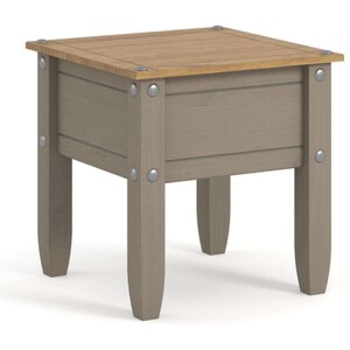 Corona Grey Washed Lamp Table - Grey wash – image 7