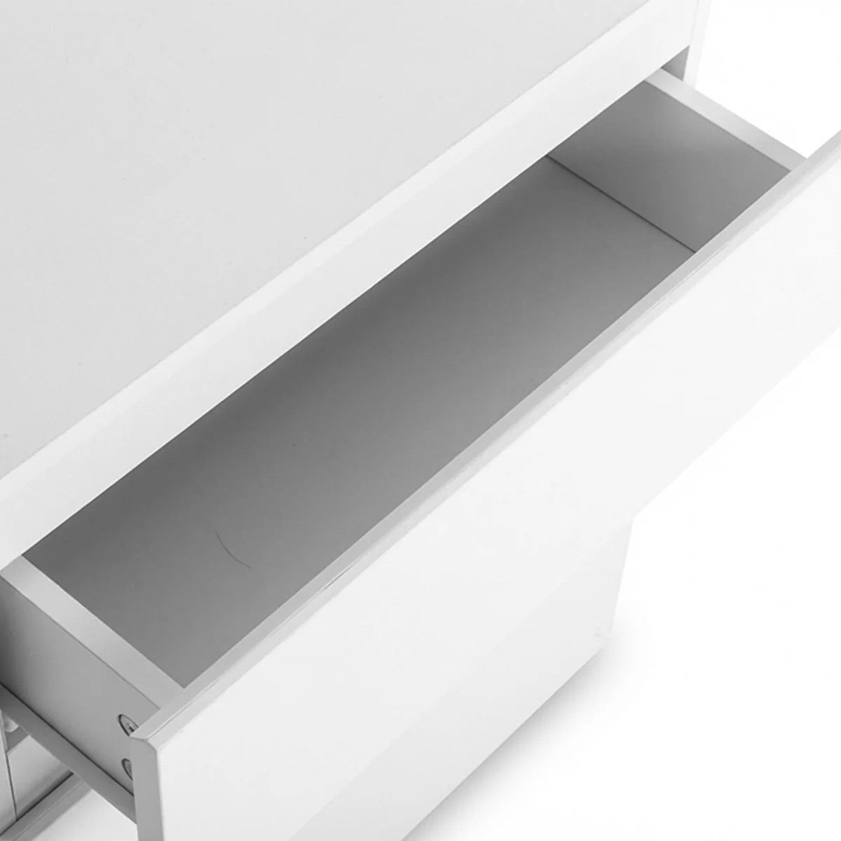 Bedside Tables Side End Table White 3 Drawers Modern Storage Cabinet - White – image 4