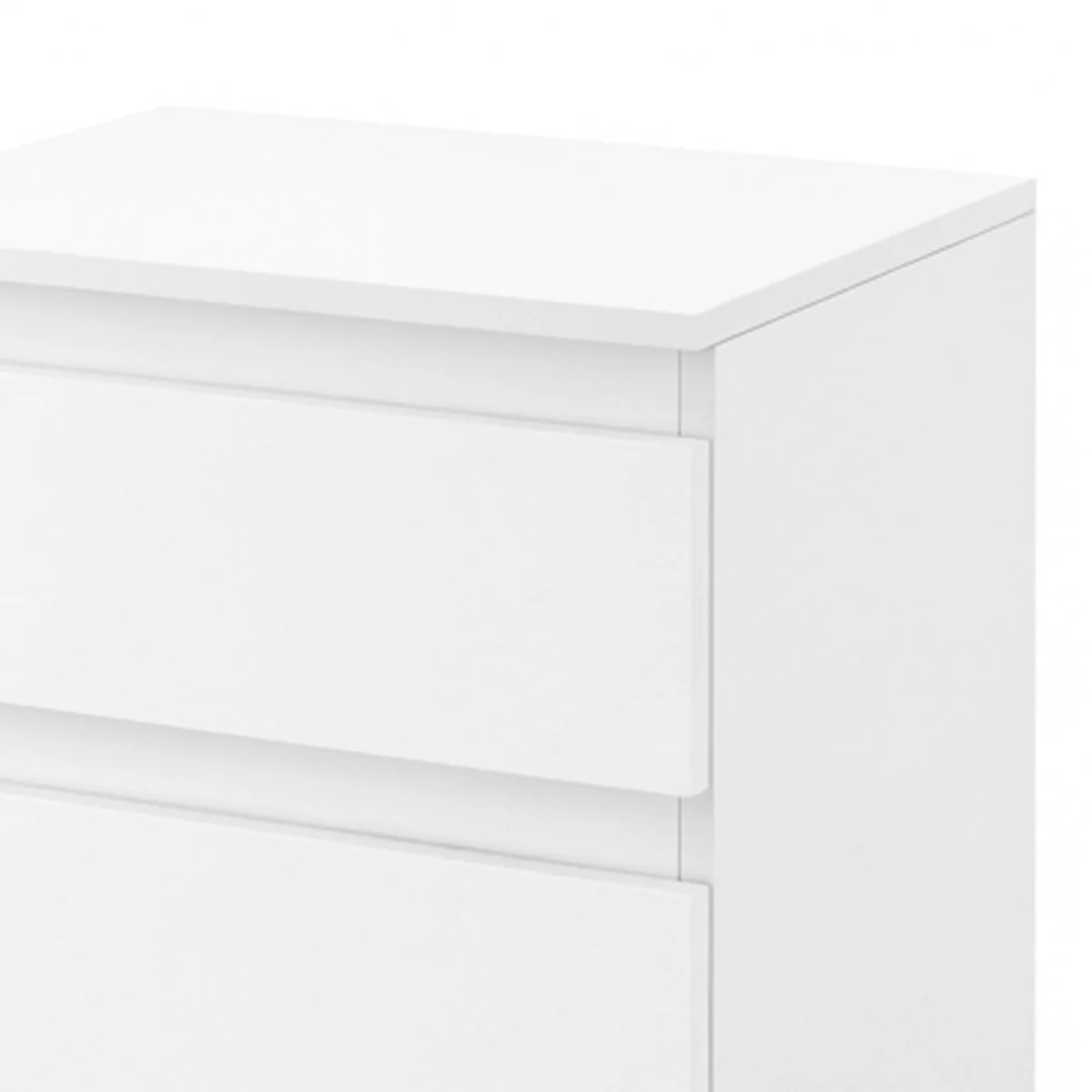 Bedside Tables Side End Table White 3 Drawers Modern Storage Cabinet - White – image 6