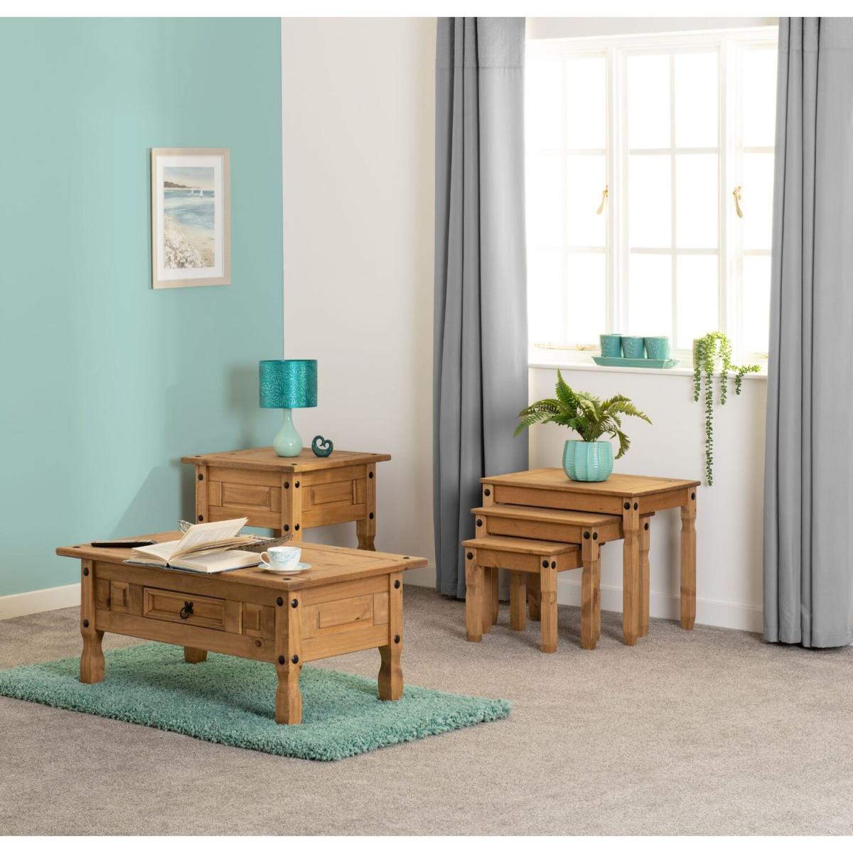 Corona Lamp Table - Pine - Pine – image 5