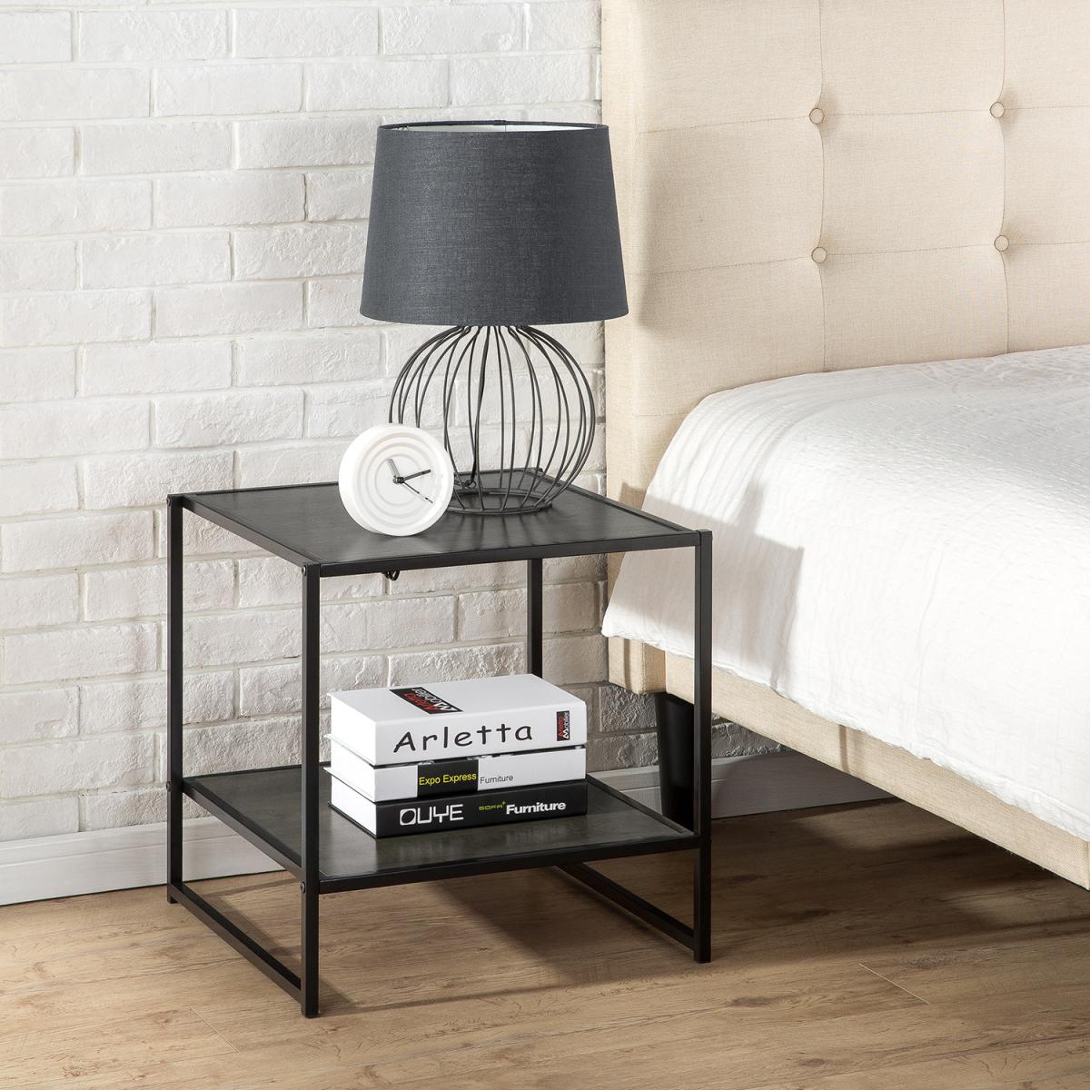 Jack Black Metal and Wood Side Table - Black – image 5