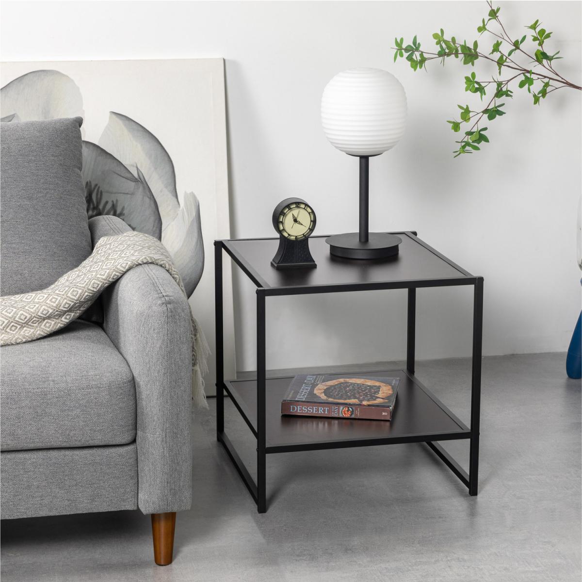 Jack Black Metal and Wood Side Table - Black – image 6