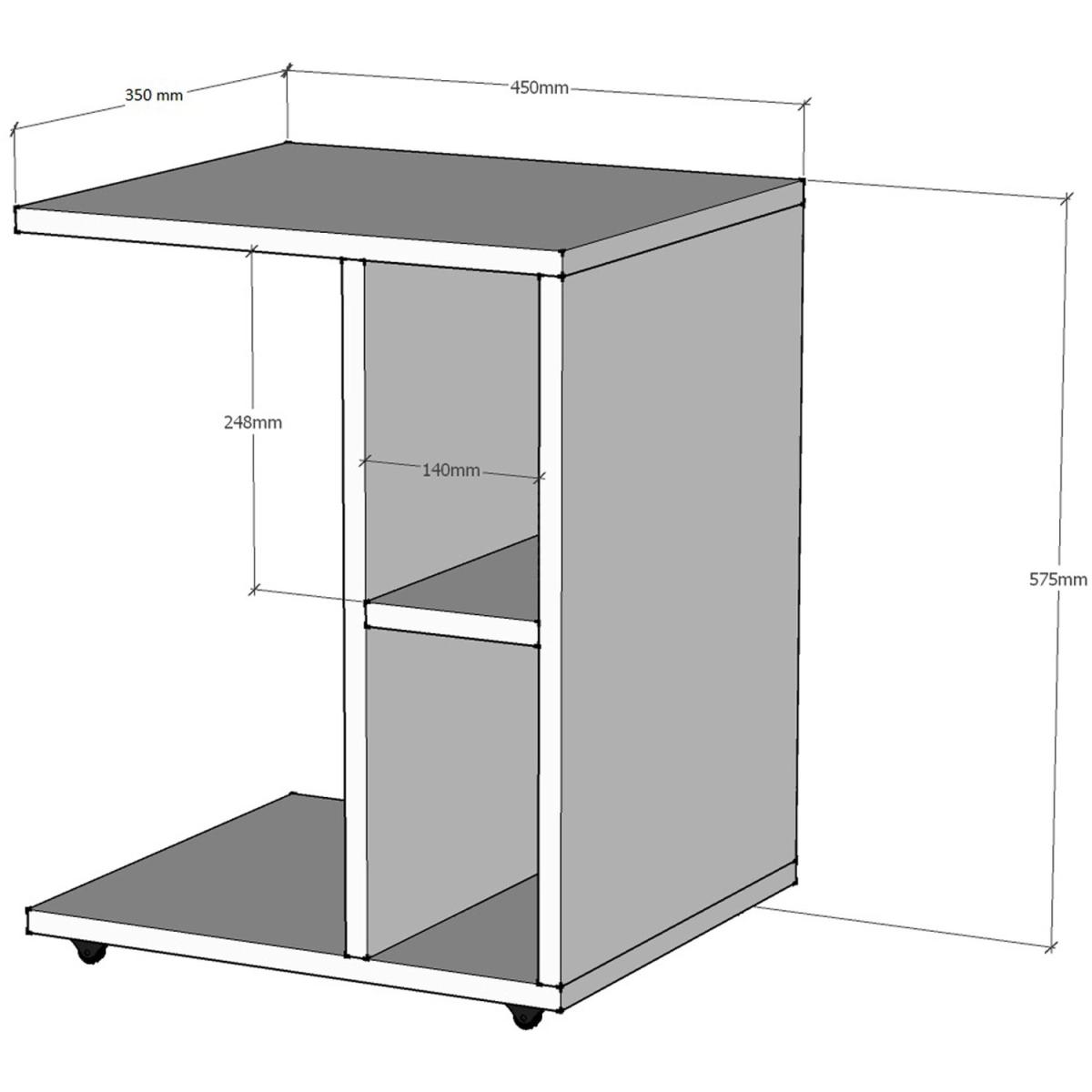 Ceylin Walnut Side Table - Walnut – image 2