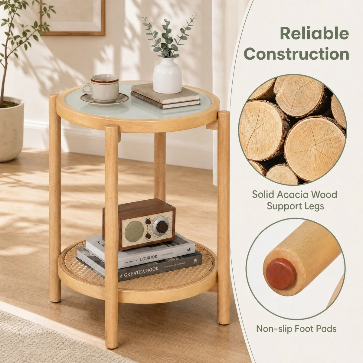 2-Tier Boho End Table – image 11