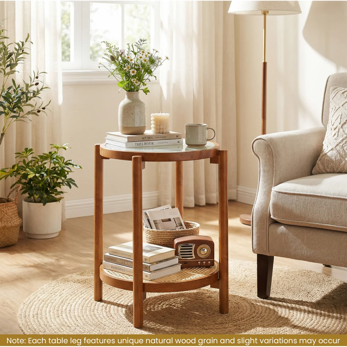 2-Tier Boho End Table – image 4