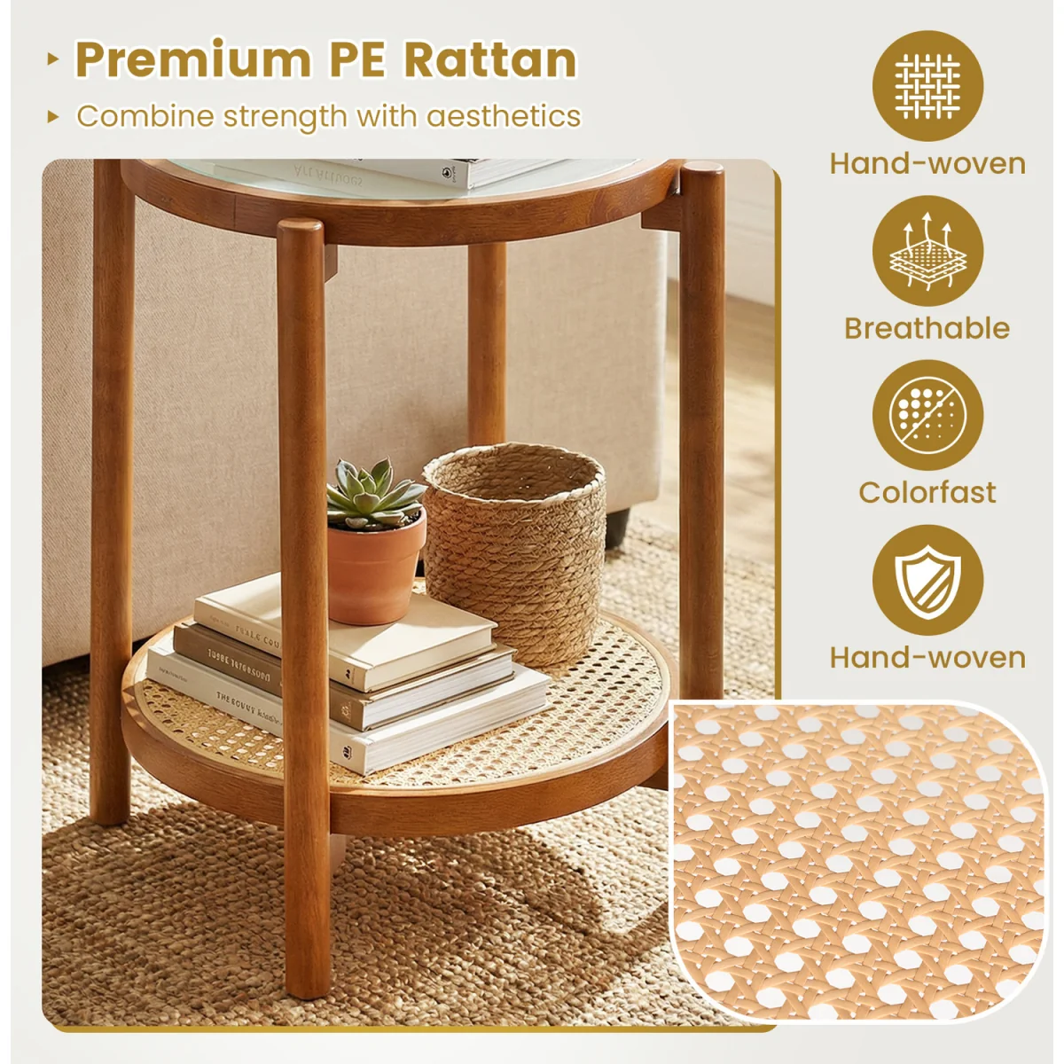 2-Tier Boho End Table – image 5