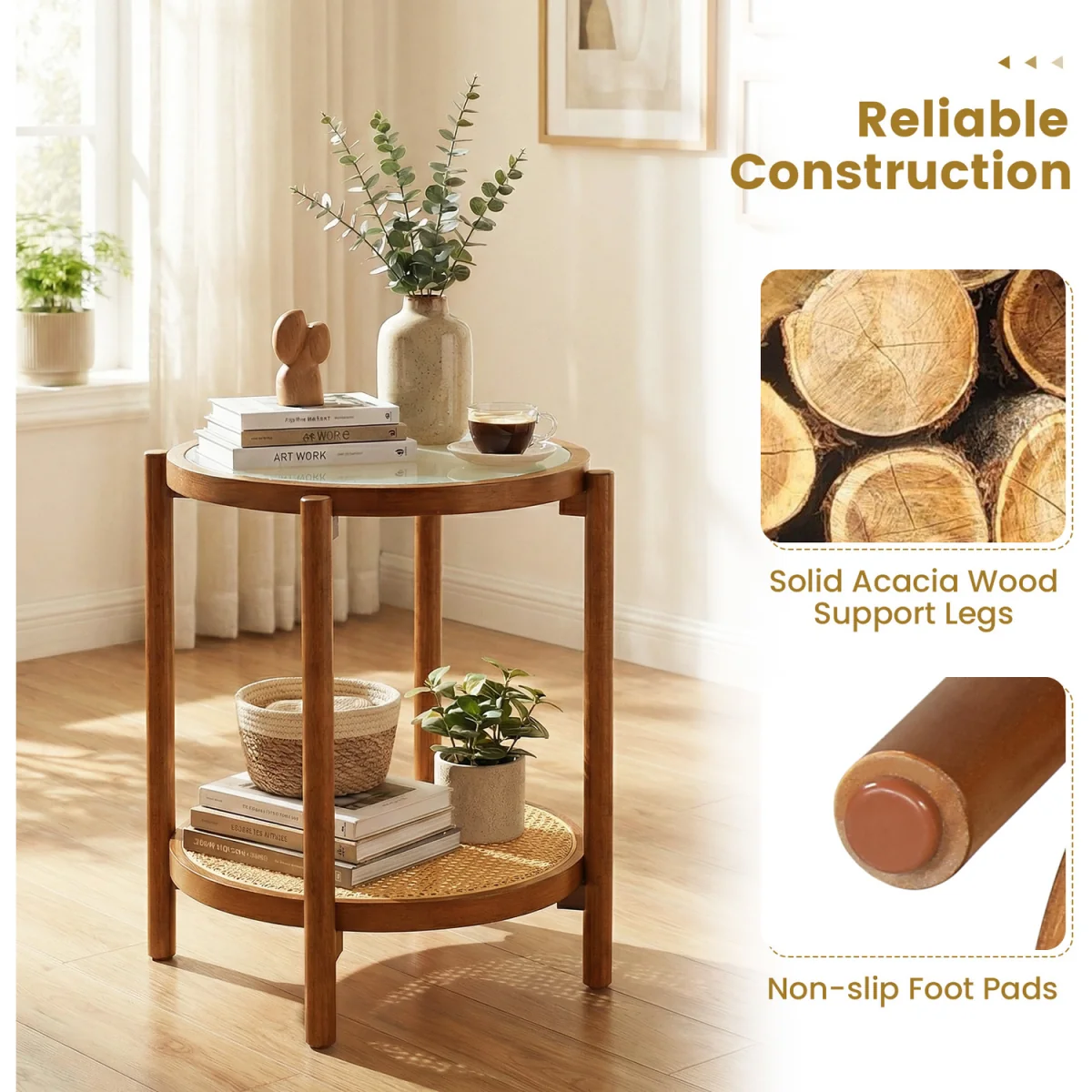 2-Tier Boho End Table – image 6