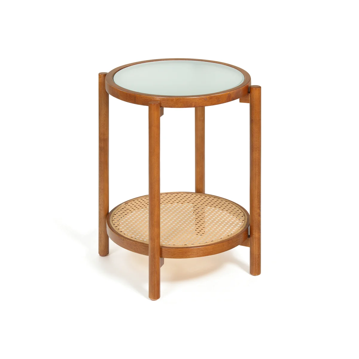 2-Tier Boho End Table – image 1