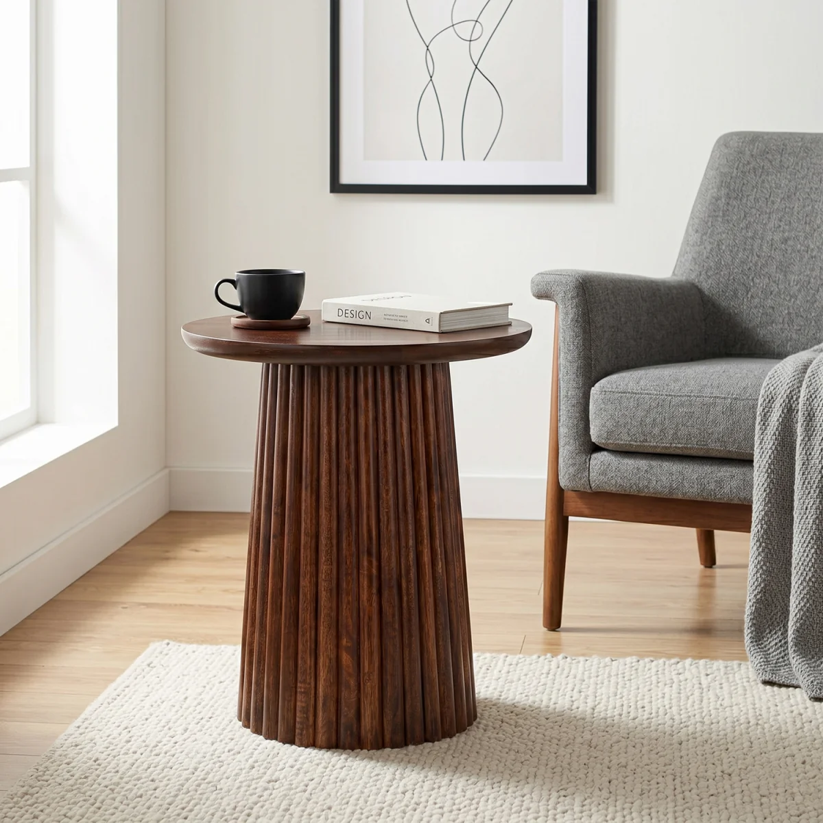 Hampstead Side Table - Brown – image 2