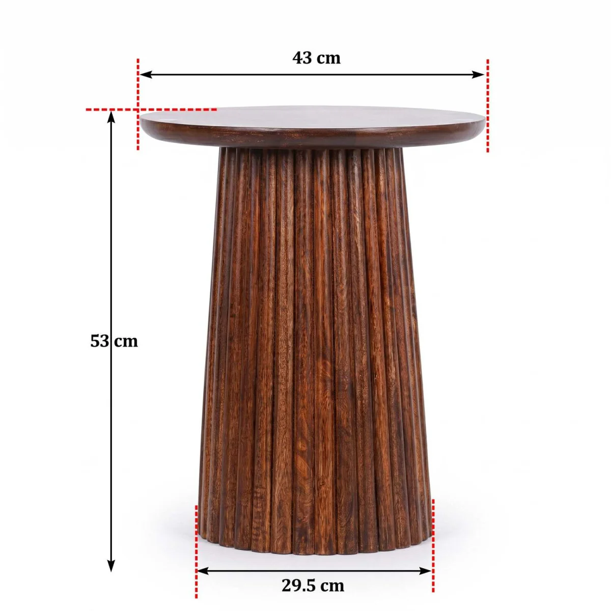 Hampstead Side Table - Brown – image 6